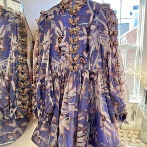Zimmermann Blue Silk Dress